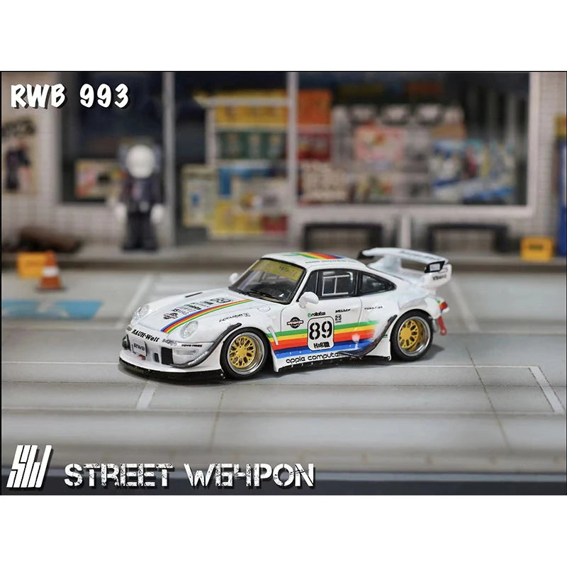 Sw 1 64 RWB 993 Rotana Race Track Diorama Street 1:64 Diecast