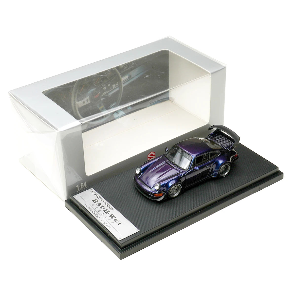 Porsche RWB 964 Matte Silver 1:64 Diecast