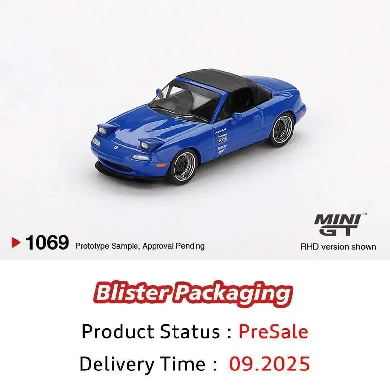 Mazda MINIGT Stock 1069 Miata MX5 1:64 Scale Diecast Model Car - Image 11