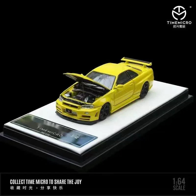 GT-R R34 Open Timemicro Tm 1 64 Simulated Decoration 1:64 Diecast