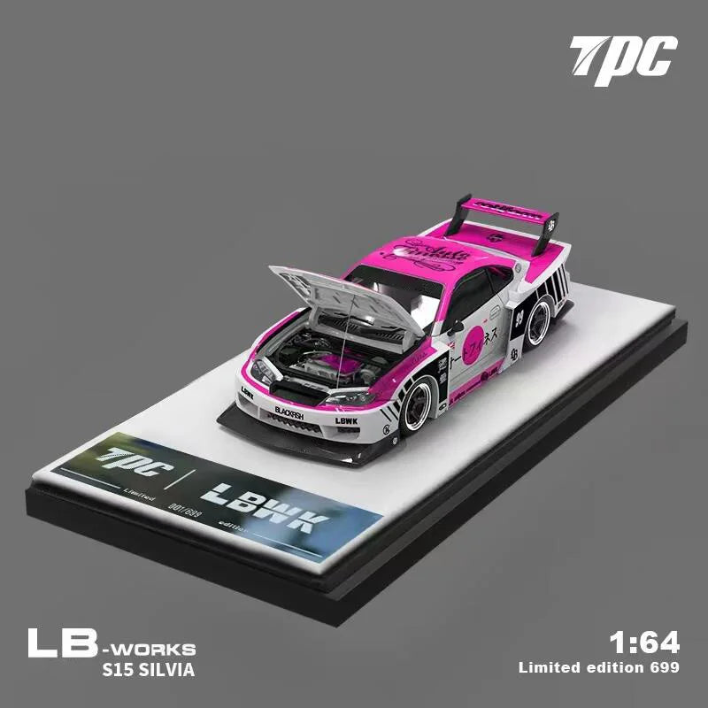 Tpc 1 64 Lb Lb Super Silhouette S15 Silvia Pink 1:64 Diecast