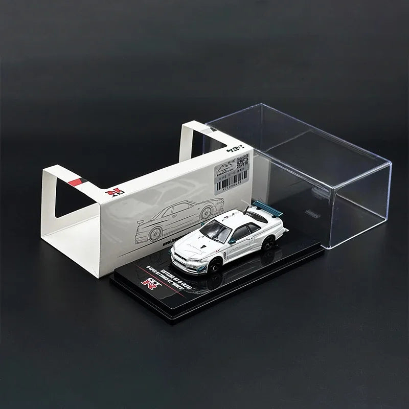 Nissan GT-R INNO Stock Skyline R34 Spec 1:64 Scale Diecast Model Car - Image 17