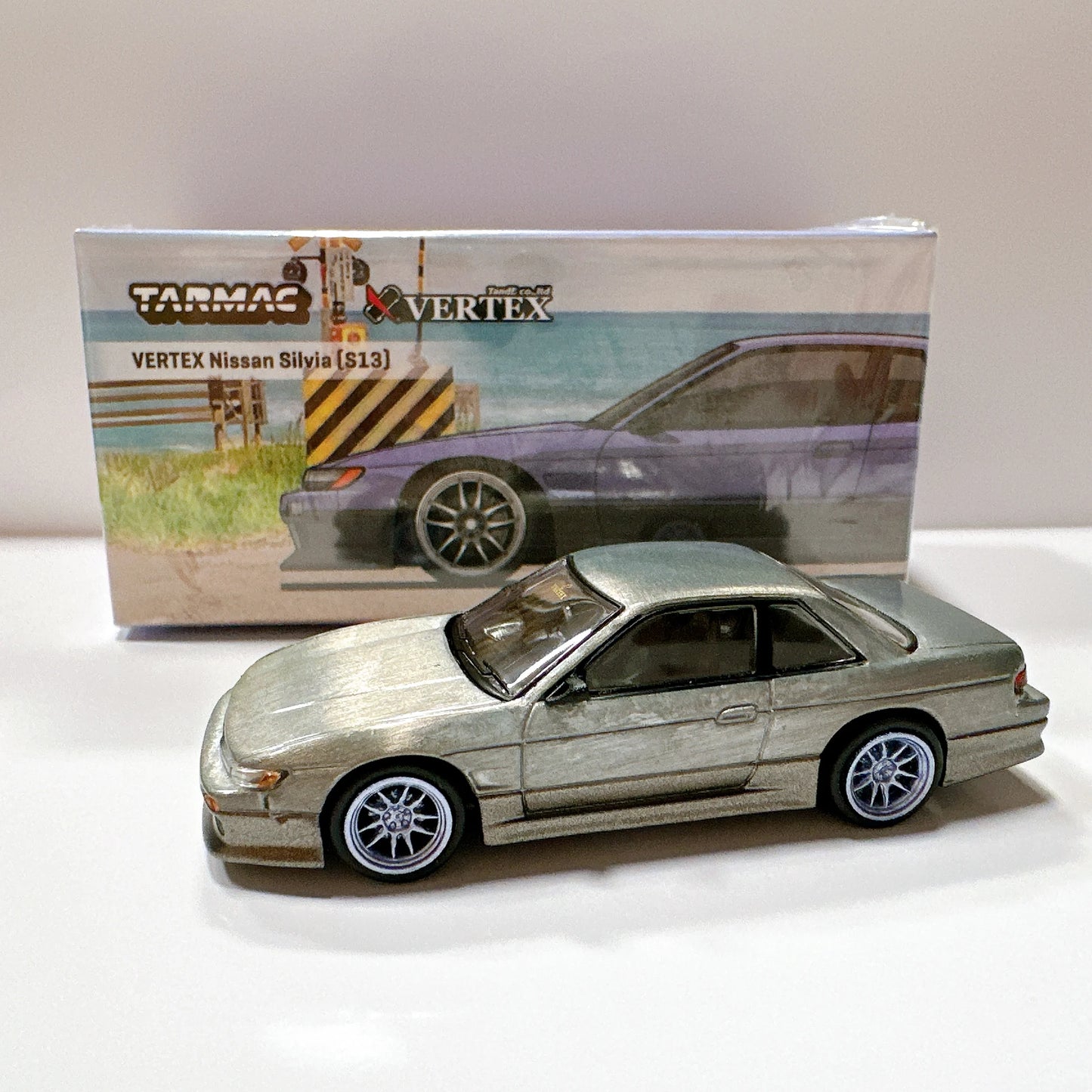 Tarmac Works Nissan Silvia S13 S15 Vertex CHASE modellino 1:64