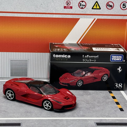 Ferrari LaFerrari Takara Tomy Tomica 38 Pop 1:64 Scale Diecast Model Car - Side View
