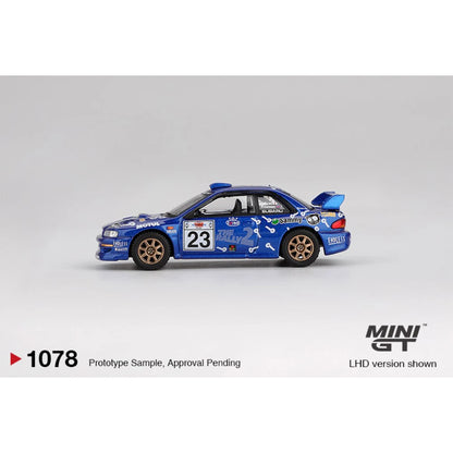 Subaru MINIGT 1078 Impreza WRC99 2000 1:64 Scale Diecast Model Car - Detail