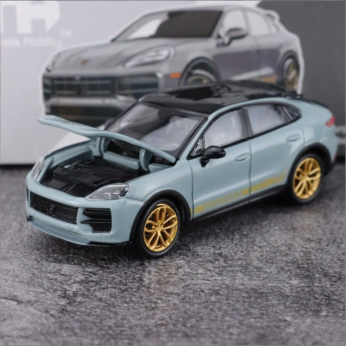 Premium TH Cayenne Turbo GT 1:64 Scale Diecast Model Car - Image 16