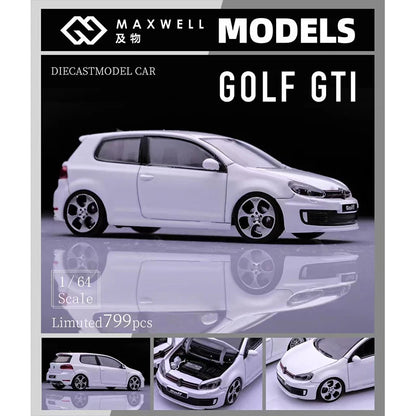 Volkswagen Golf GTI MK6 VI VAG BBS Maxwell 1:64 Scale Diecast Model Car