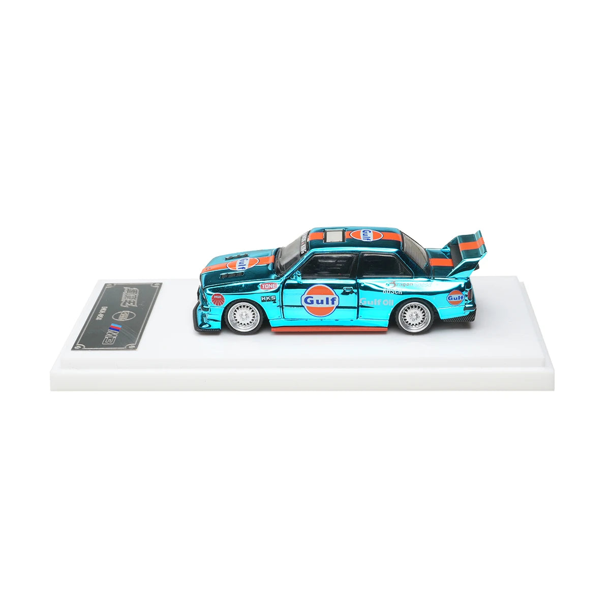 BMW Demon King Stock E30 Chrome 1:64 Scale Diecast Model Car - Detail