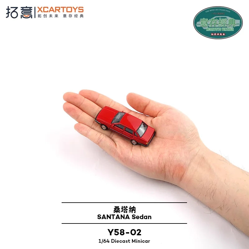 XCARTOYS Santana Sedan 1 64 Metal Plastic Parts Y58 02 1:64 Diecast