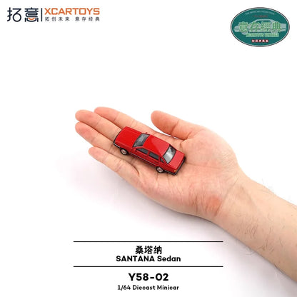 XCARTOYS Santana Sedan 1 64 Metal Plastic Parts Y58 02 1:64 Diecast