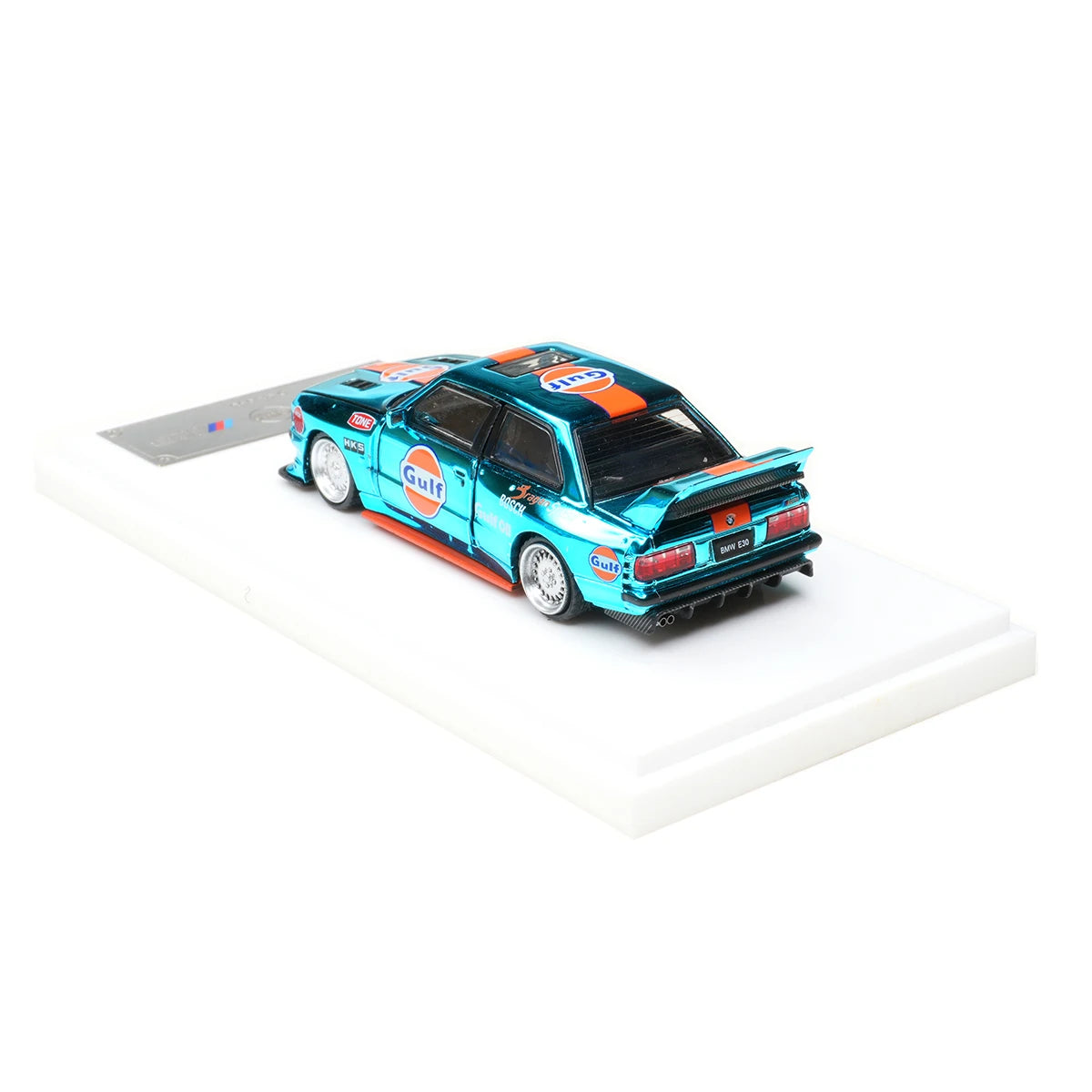 BMW Demon King Stock E30 Chrome 1:64 Scale Diecast Model Car - Image 4