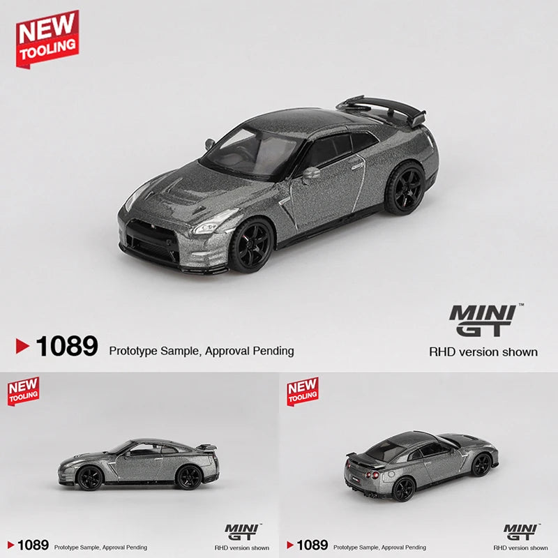 MINI GT 1089 1 64 Nissan GT-R R35 2013 Dark Metal 1:64 Diecast