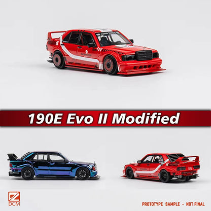 Mercedes-Benz 190E EVO II Red DCM 1:64 Diecast
