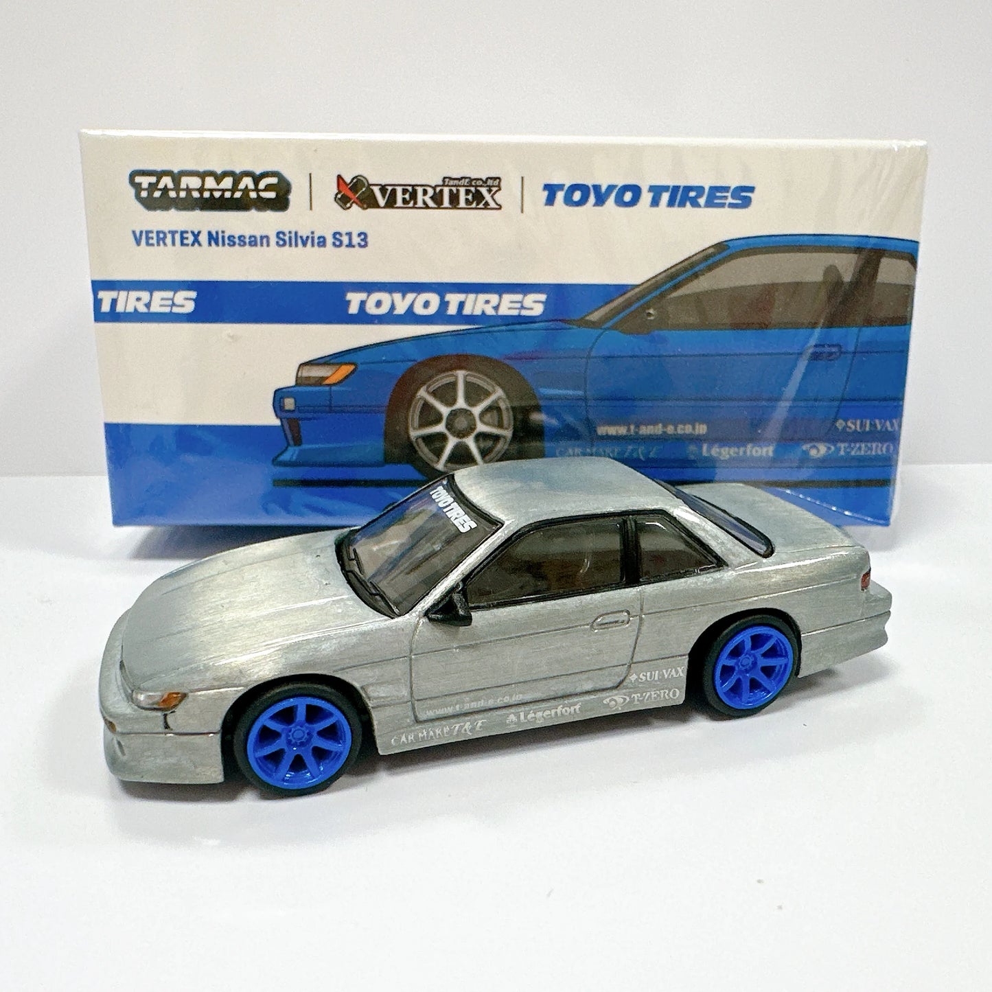 Tarmac Works Nissan Silvia S13 S15 Vertex CHASE modellino 1:64