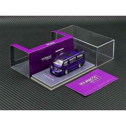 Toyota Hiace Wagon Custom Purple Tarmac Works 1:64 Scale Diecast Model Car