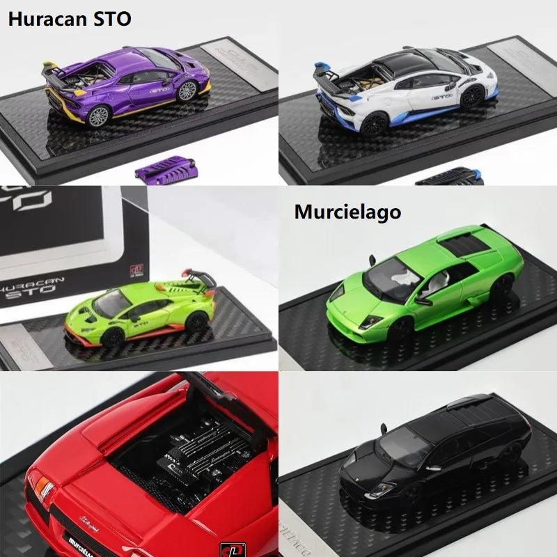 Presale LCD 1 64 Huracan Sto Purple White Green Murcielago 1:64 Diecast