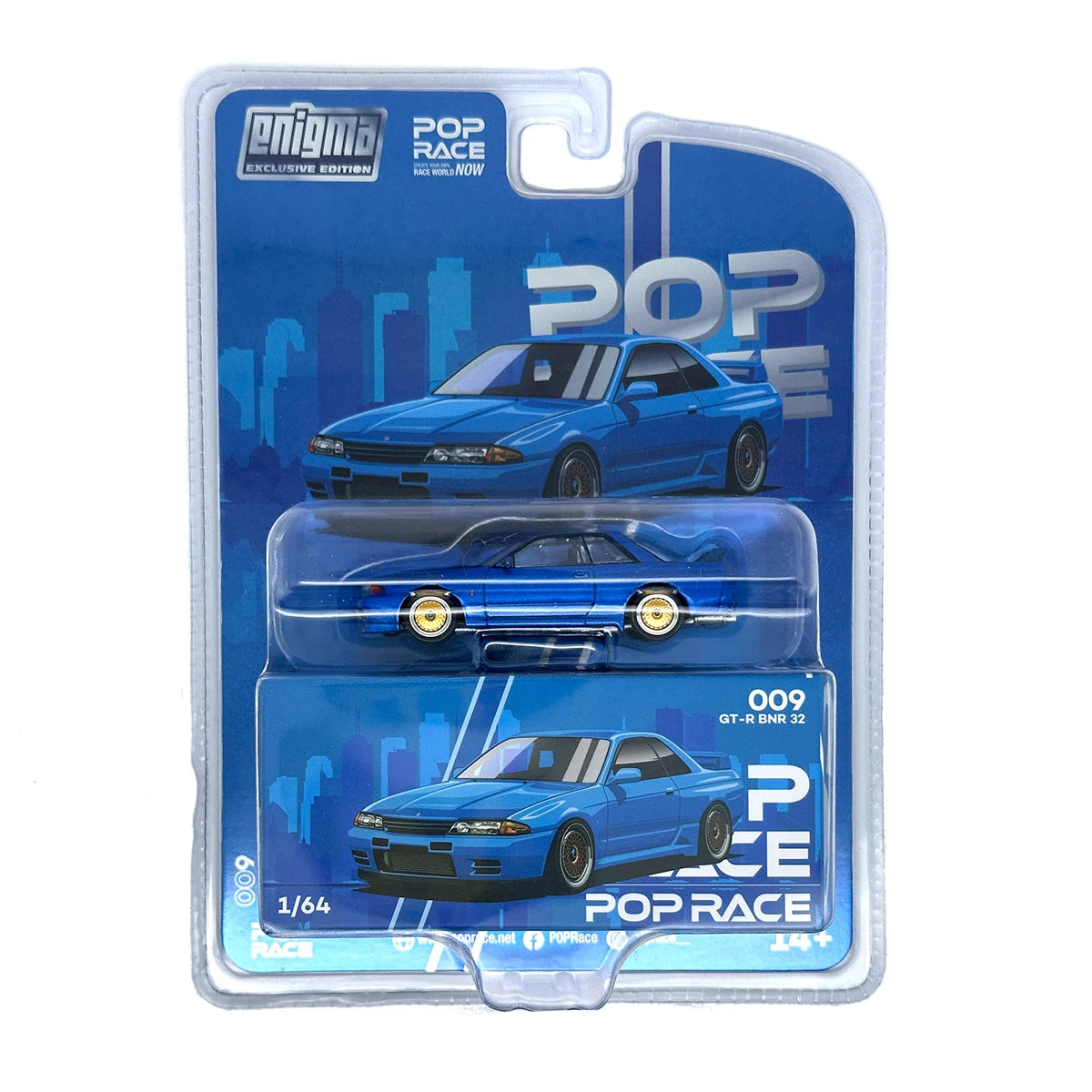 Pop Race 1 64 Clk GT-R D2 GT-R R32 Kpgc10 1:64 Diecast