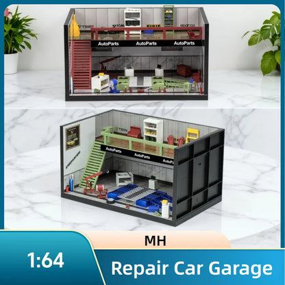 MH Repair Garage Diorama 1:64 Display