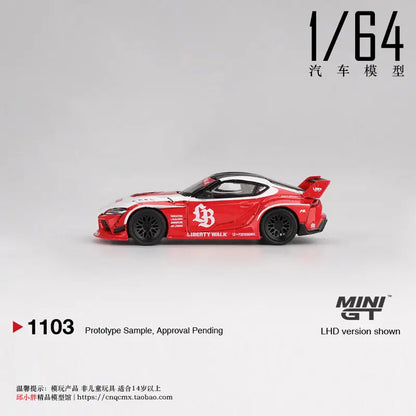 MINI GT MINI Cooper MINI Toyota Supra GR Supra 1:64 Diecast