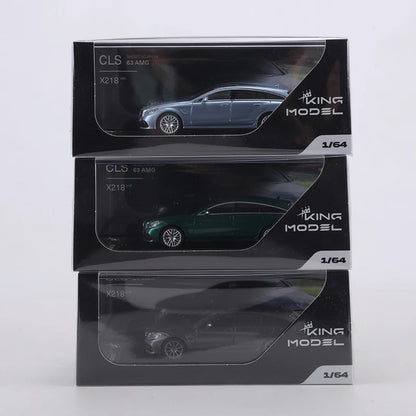 King 1 64 Cls63 Amg Gray Blue Green Limited Edition 1:64 Diecast