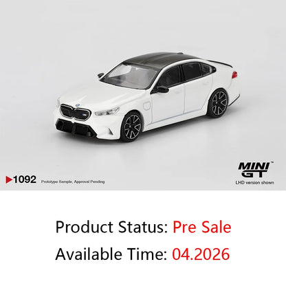 Presale MINI GT 1092 1 64 BMW M5 Alpine White 1:64 Diecast