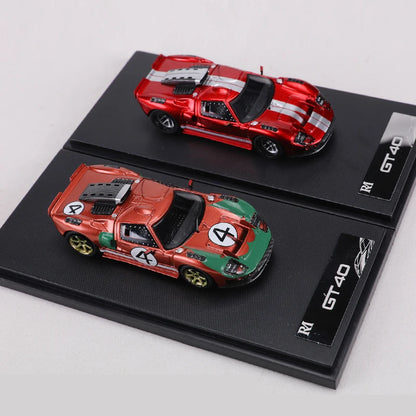 Rm 1 64 Gt40 Racing Openable Magnetic Engine 1:64 Diecast