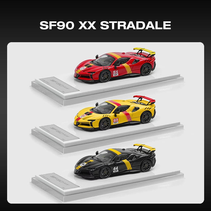 DMH 1 64 Sf90 Xx Stradale Le Mans Diorama 1:64 Diecast