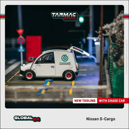 Tarmac Works Nissan S-Cargo White CHASE 1:64 Diecast
