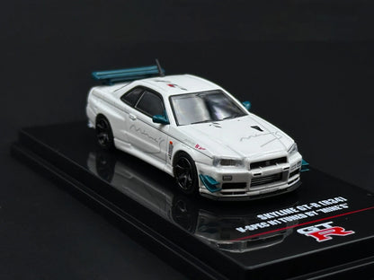 Nissan GT-R INNO Stock Skyline R34 Spec 1:64 Scale Diecast Model Car - Image 12