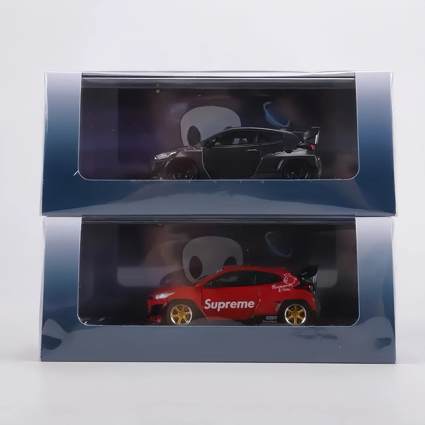 Premium ET Fuji GR Yaris Pandem 1:64 Scale Diecast Model Car - Side View