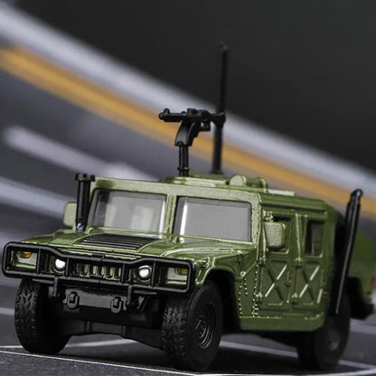 Hummer H1 Military Army 1:64 Scale Diecast Model Car - Side View