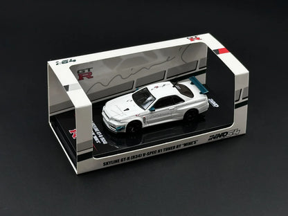 Nissan GT-R INNO Stock Skyline R34 Spec 1:64 Scale Diecast Model Car - Image 15