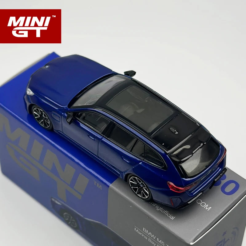 MINI GT 1 64 BMW M5 Touring G99 Marina Bay Blue 1:64 Diecast
