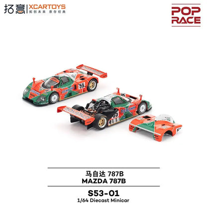 Pop Race 1 64 Mazda 787b 24 Hours of Le 1:64 Diecast