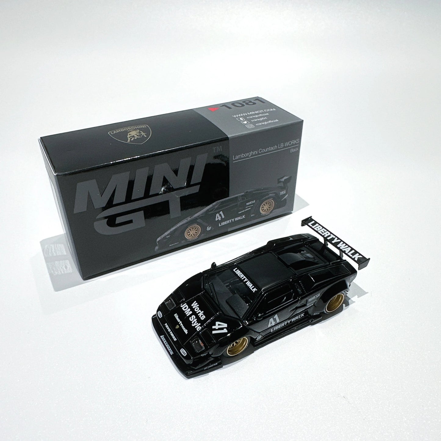 Lamborghini MINIGT Stock 1081 LBWK Countach 1:64 Scale Diecast Model Car - Image 15