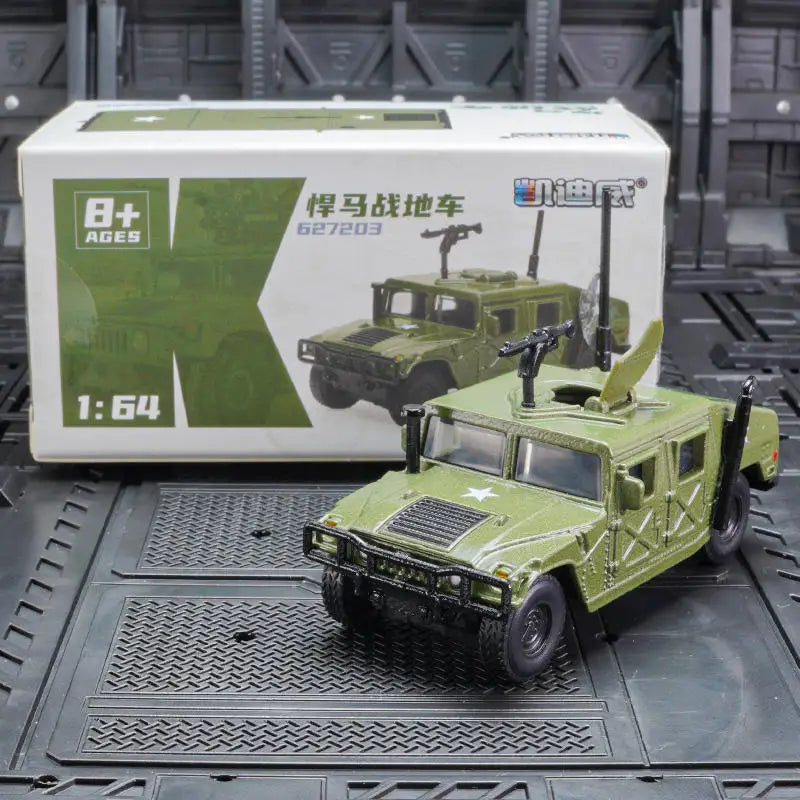 Hummer H1 Military Army 1:64 Scale Diecast Model Car - Metal Toy Cars
