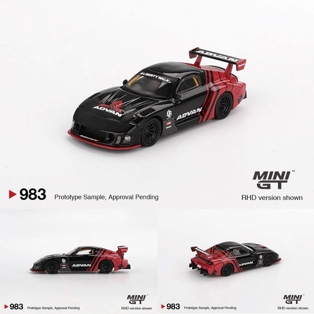 MINI GT Lbwk 1 64 Lamborghini Lb Silhouette Murcielago Countach Abarth 1:64 Diecast