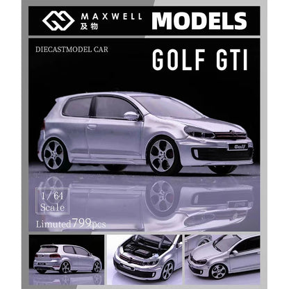 Volkswagen Golf GTI MK6 VI VAG BBS Maxwell 1:64 Scale Diecast Model Car