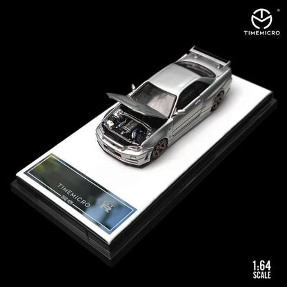 GT-R R34 Open Timemicro Tm 1 64 Simulated Decoration 1:64 Diecast