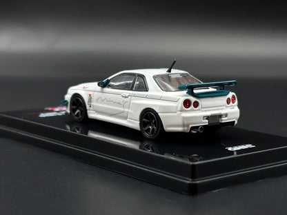 Nissan GT-R INNO Stock Skyline R34 Spec 1:64 Scale Diecast Model Car - Image 10