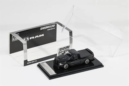 Shoom64 1 64 Ram Srt 1 Pickup Truck Black White 1:64 Diecast