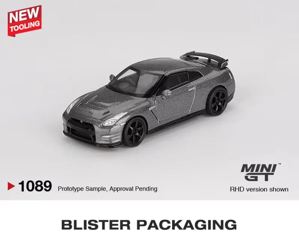 MINI GT 1089 1 64 Nissan GT-R R35 2013 Dark Metal 1:64 Diecast