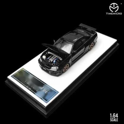 GT-R R34 Open Timemicro Tm 1 64 Simulated Decoration 1:64 Diecast