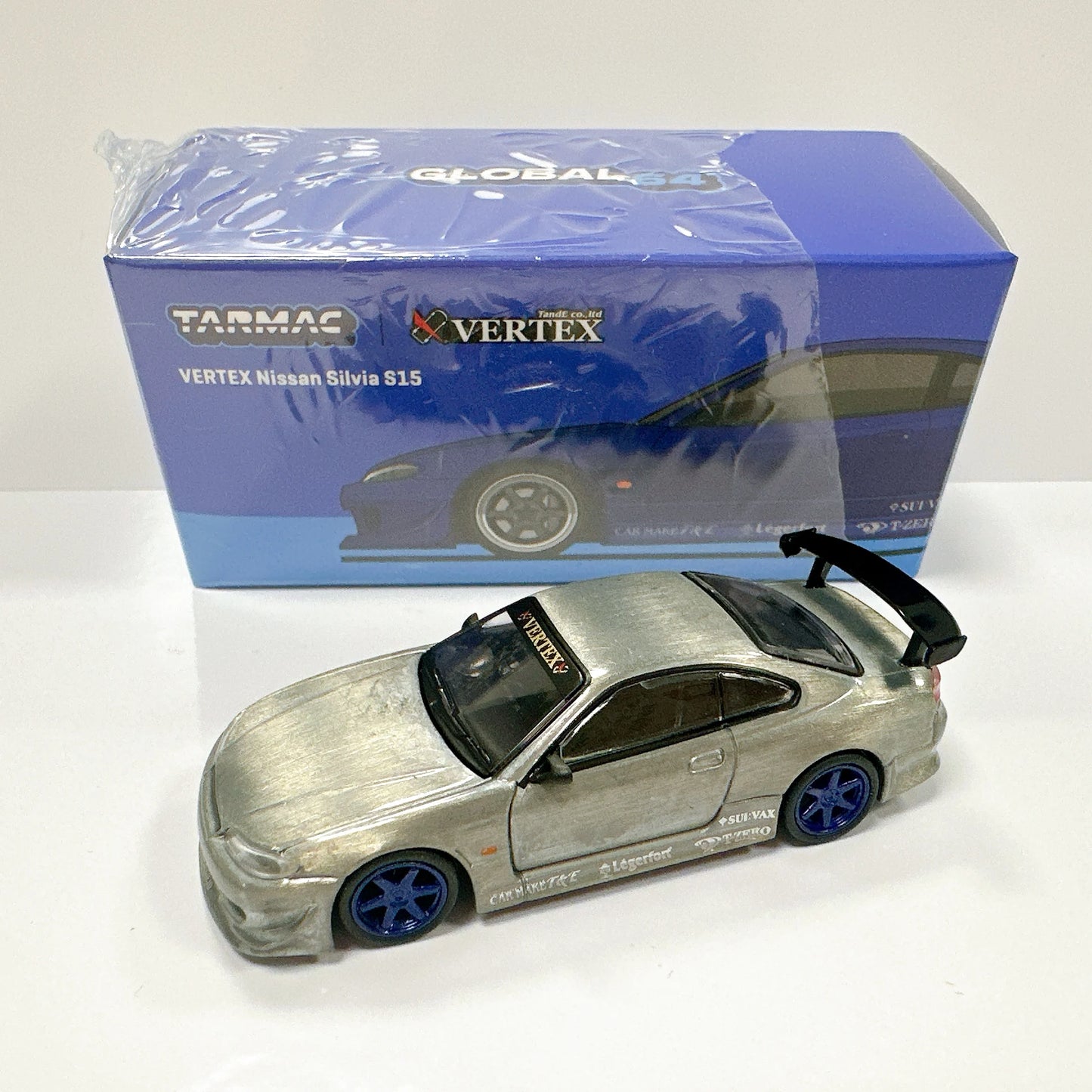 Tarmac Works Nissan Silvia S13 S15 Vertex CHASE modellino 1:64