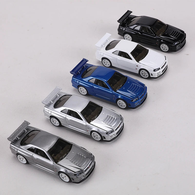 Zzc 1 64 GT-R R34 Die Cast Can Open the 1:64 Diecast modelbil 1:64