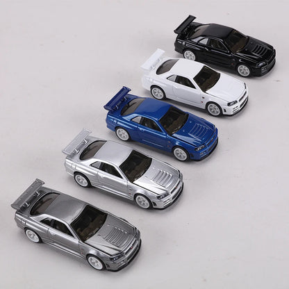 Zzc 1 64 GT-R R34 Die Cast Can Open the 1:64 Diecast modelbil 1:64