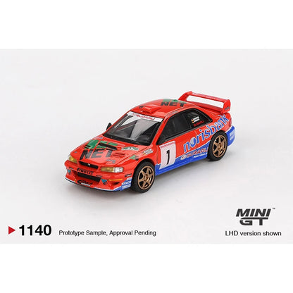 MINI GT Subaru Impreza WRC97 1 1999 DRM Winner modelbil 1:64