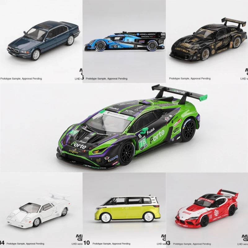 MINI GT 750iL / ARX-06 / Supra / Countach / RX-7 1:64 Diecast