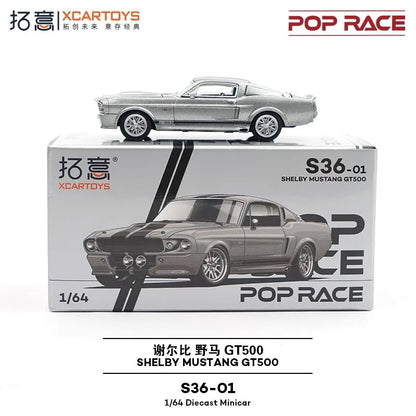 Pop Race XCARTOYS Mustang GT500 1 64 Metal Plastic Parts S36 1:64 Diecast