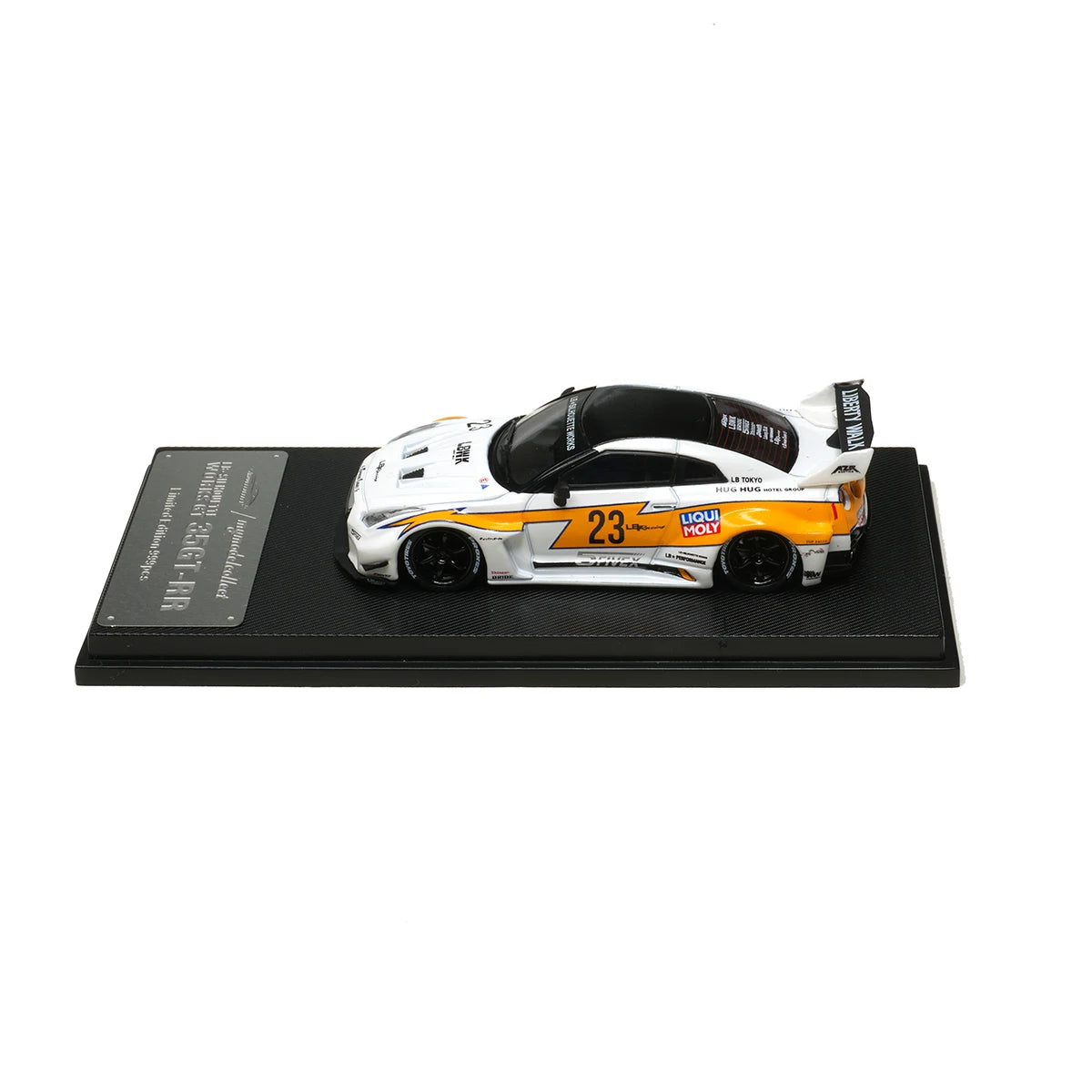 Nissan GT-R R35 White Flash LBWK MC 1:64 Diecast